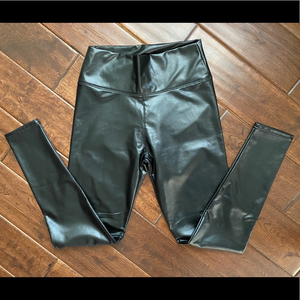 Black Leather Leggings